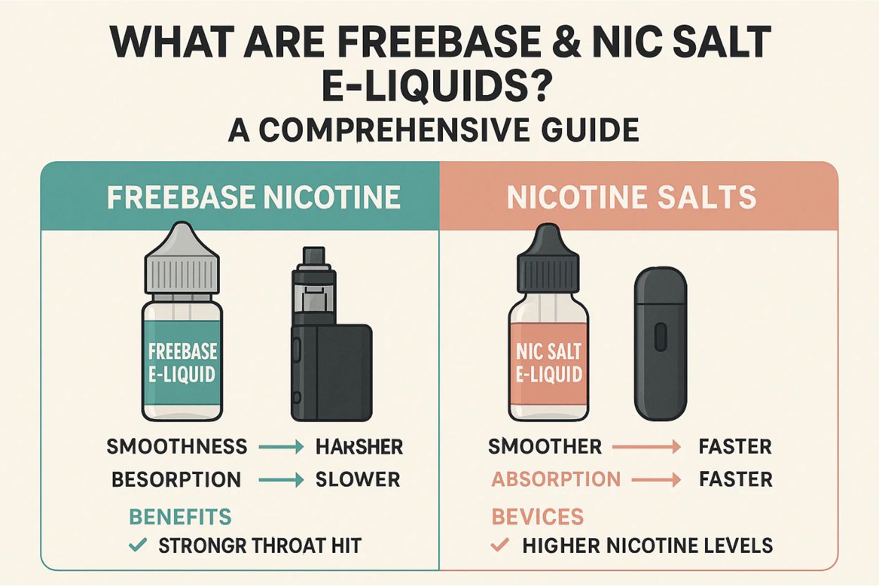 What are Freebase E-Liquids and Nic Salt E-Liquids? | Skyline Vape Shop Skyline Smoke Company What are Freebase E-Liquids and Nic Salt E-Liquids? | Skyline Vape Shop Skyline Smoke Company
