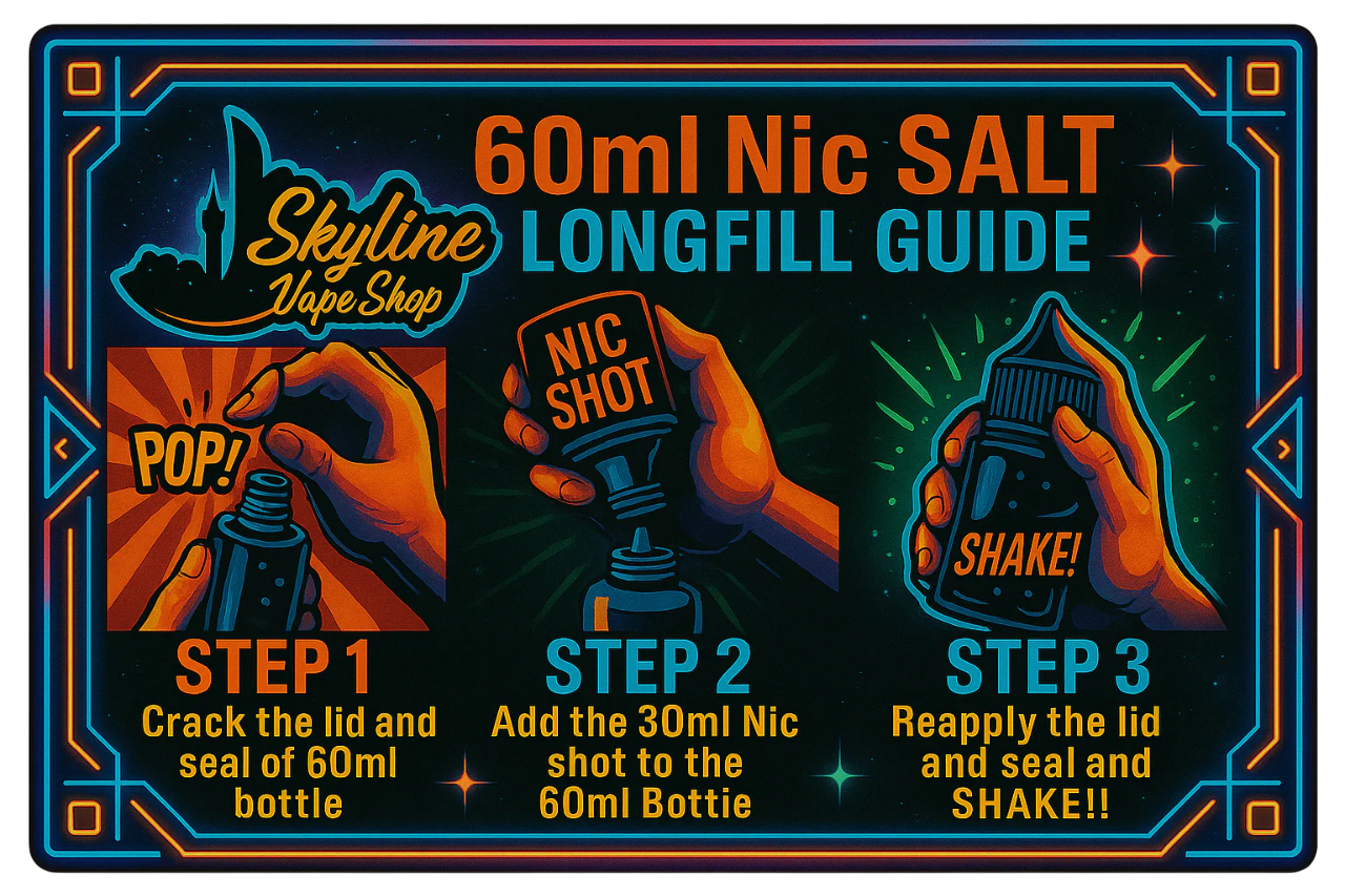 Misfits Strawberry Lychee 60ml Longfill Nic Salt Combo