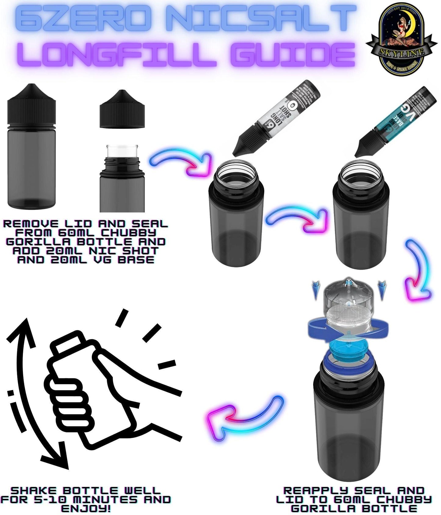 6Zero Glow Orange Longfill Nic Salt/MTL Combo | Glow | Skyline Smoke Company | South Africa