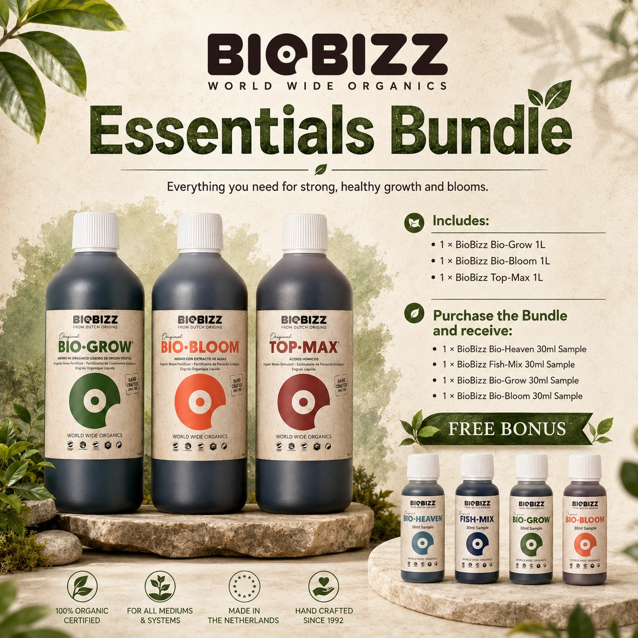 BioBizz Essentials Bundle by BioBizz | Skyline Grow Shop