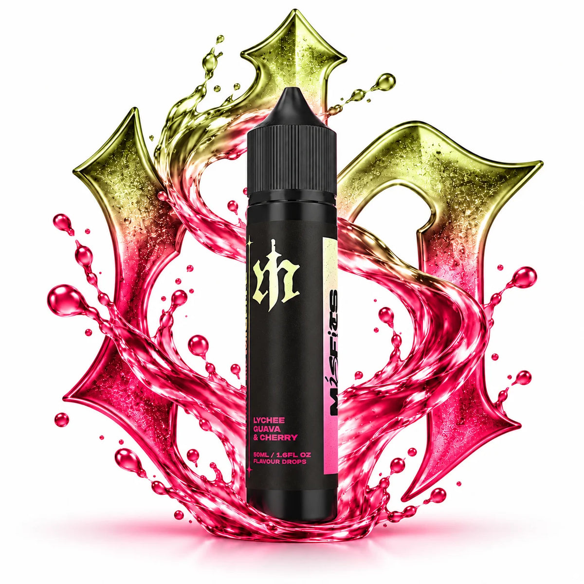 Misfits Lychee Guava Cherry 60ml Longfill Nic Salt Combo