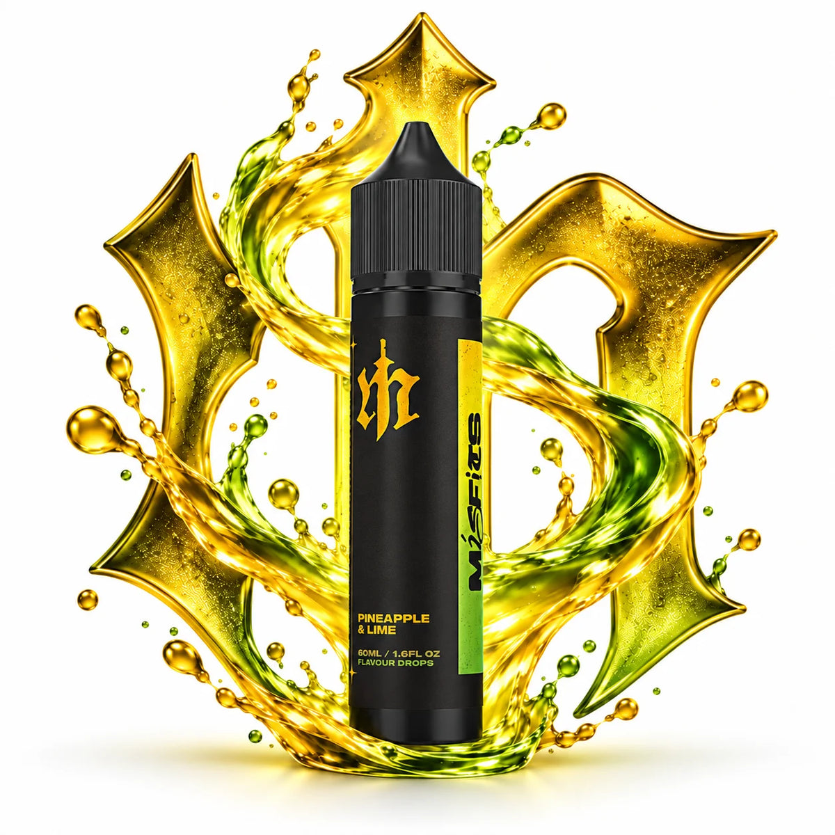 Misfits Pineapple Lime 60ml Longfill Nic Salt Combo
