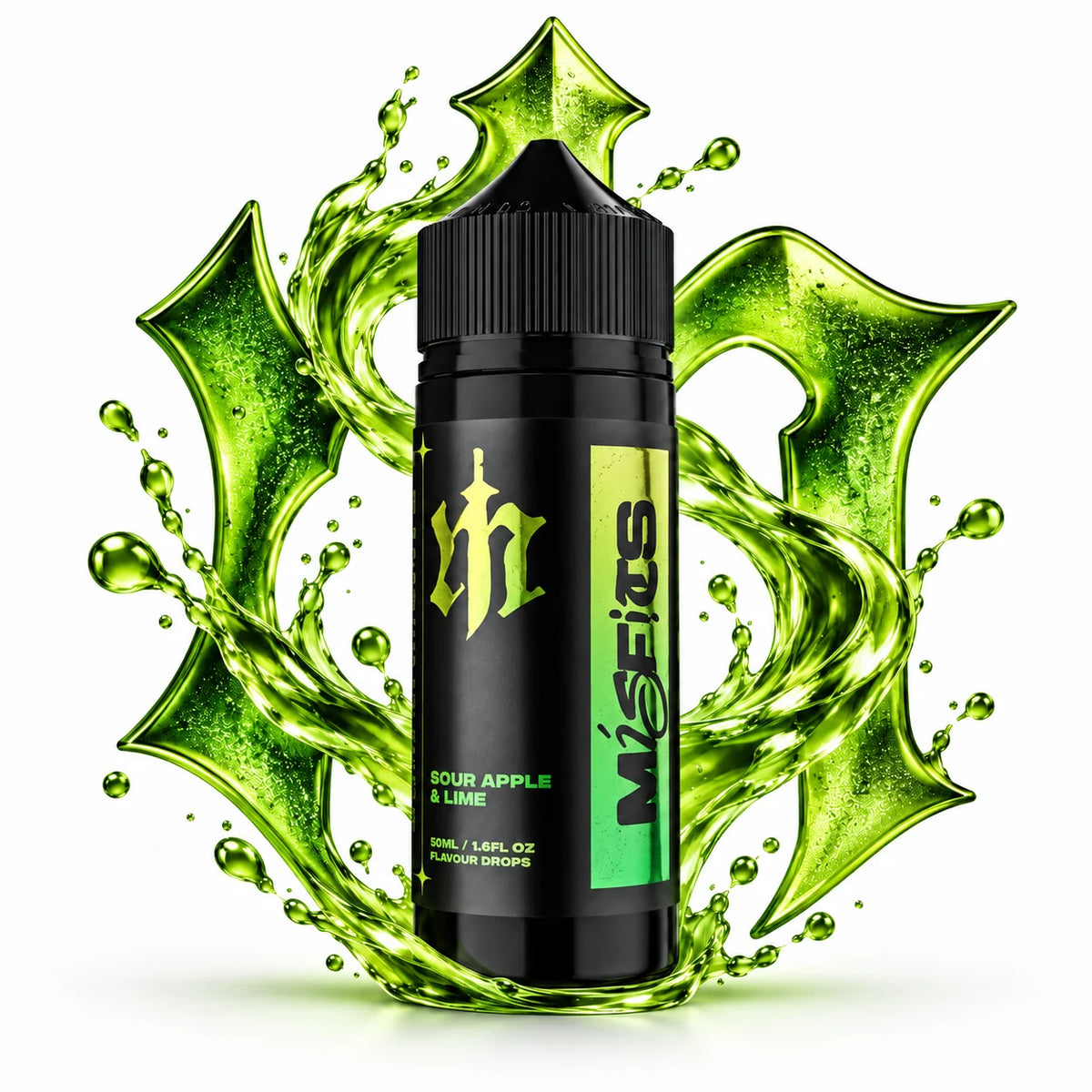 Misfits Sour apple & Lime 120ml longfill aroma bottle