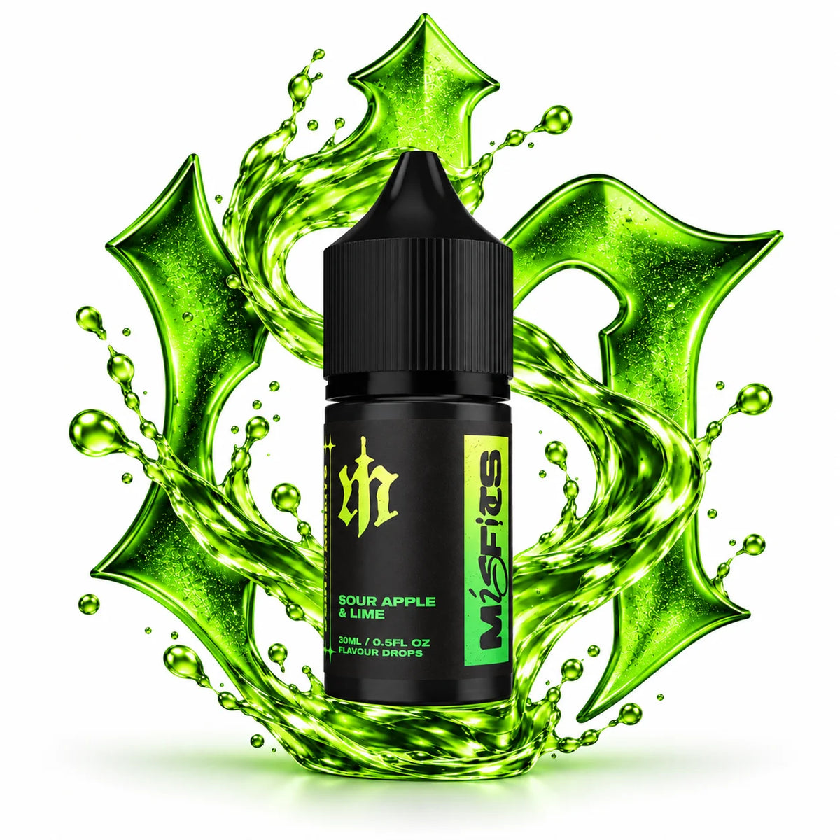 Misfits Sour Apple Lime Longfill Nic Salt Combo