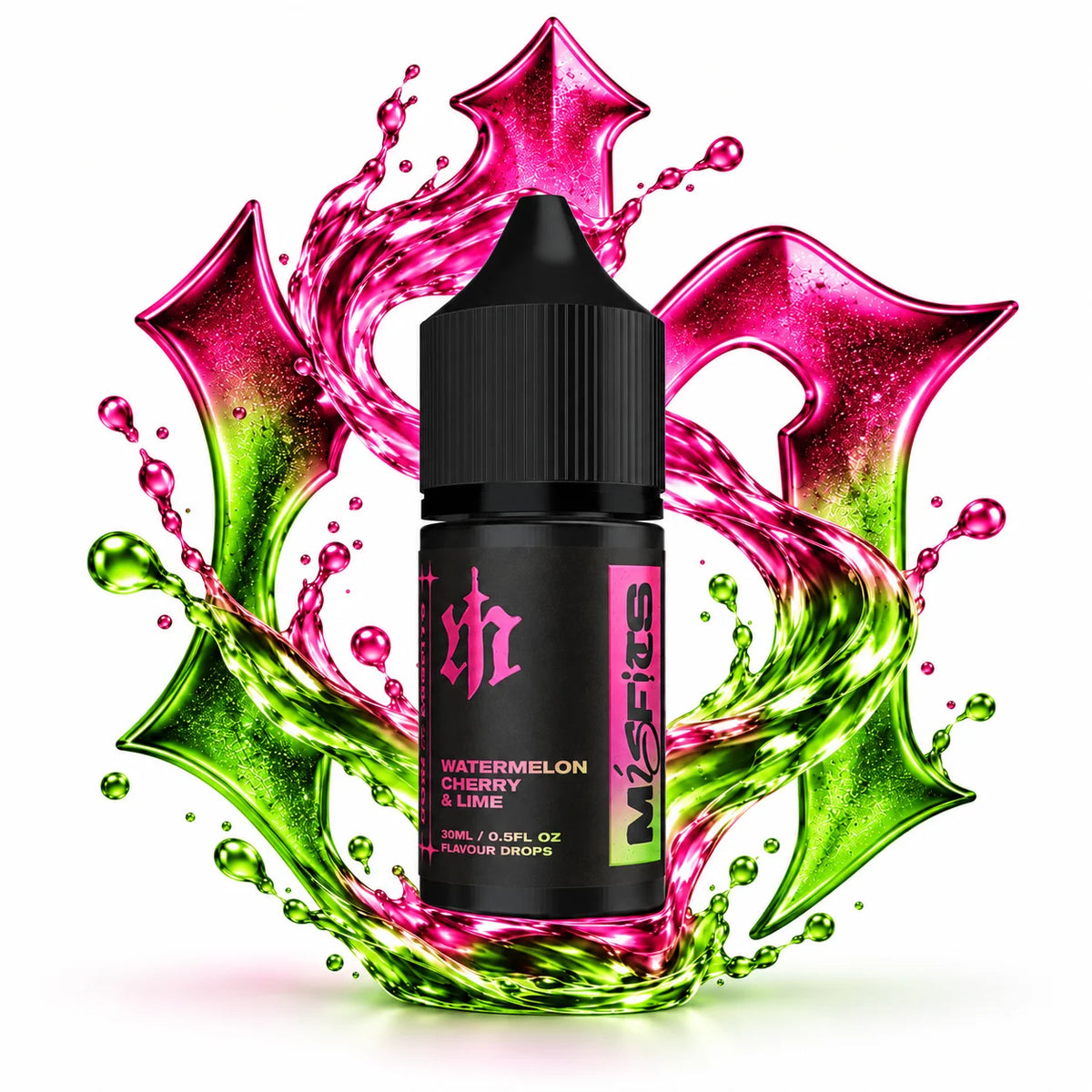 Misfits Watermelon Cherry Lime Longfill Nic Salt Combo