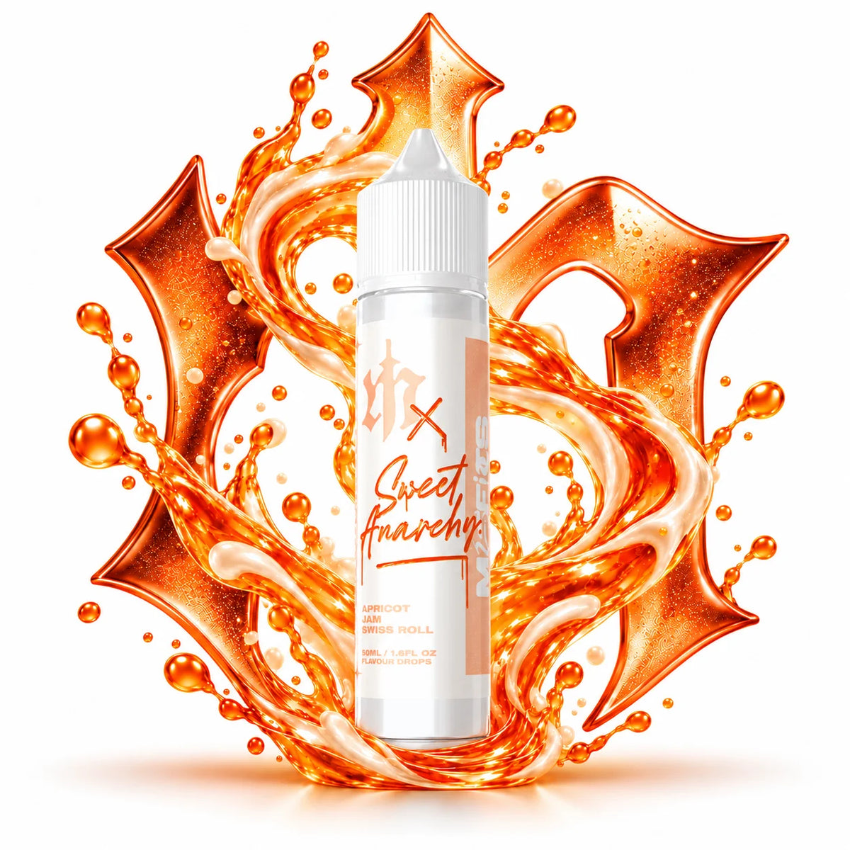 Misfits x Sweet Anarchy Apricot Jam Swiss Roll 60ml Longfill Nic Salt