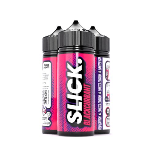 NCV Slick Blackcurrant Longfill e-liquid bottle - 120ml DIY vape juice concentrate with rich blackcurrant flavor and icy finish