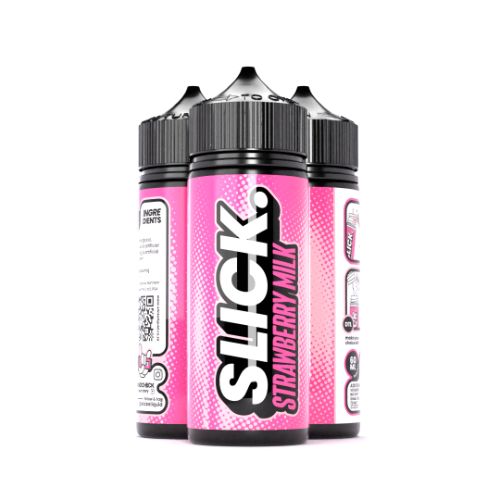 NCV Slick Strawberry Millk Longfill e-liquid bottle - 120ml DIY vape juice concentrate with creamy strawberry milk flavor