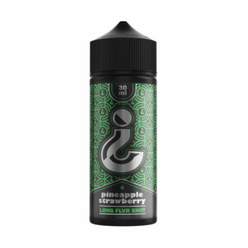 Punctuation Spin Question Longfill e-liquid bottle with pineapple strawberry flavor profile
