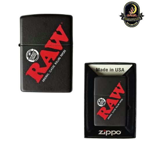 Raw Black Zippo Lighter