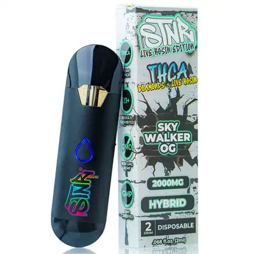 STNR Skywalker OG 2g Live Rosin & Diamonds Disposable Vapes | Skyline Smoke Shop