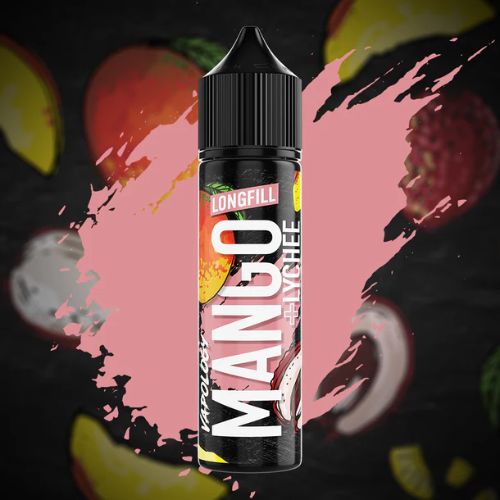 Vapology Mango Lychee 60ml Longfill Nic Salt Combo - premium DIY nic salt e-liquid with tropical mango and fragrant lychee ice flavor