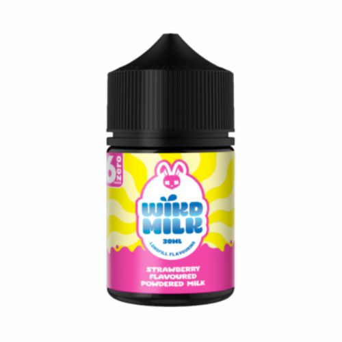Wikd Milk Strawberry 60ml Longfill Nic Salt Combo - Premium Lime powdered milk vape by Steam Masters