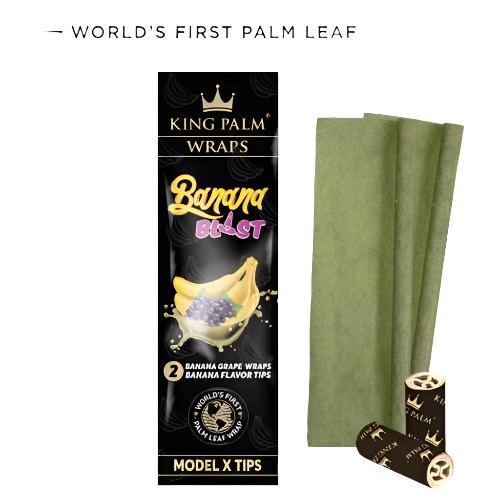 Banana Grape Flavored Palm Blunt Wraps | King Palm | Skyline Smoke Company | South Africa