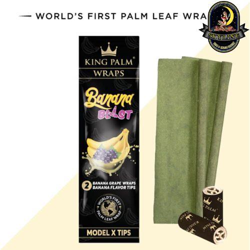 Banana Grape Flavored Palm Blunt Wraps | King Palm | Skyline Vape & Smoke Lounge | South Africa