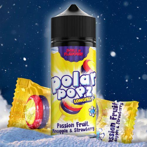 Polar Popz Passion Fruit Pineapple & Strawberry Longfill | TVF | Skyline Smoke Company | South Africa