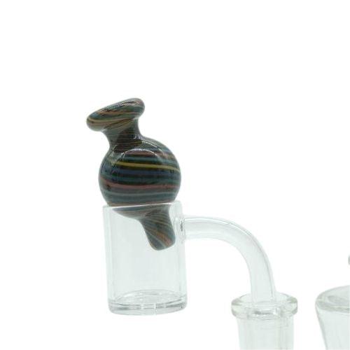 Rainbow Striped Bubble Carb Caps | Skyline Smoke Shop | Skyline Smoke Company | South Africa