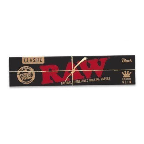 RAW Black Kingsize Slim Rolling Paper | RAW | Skyline Smoke Company | South Africa