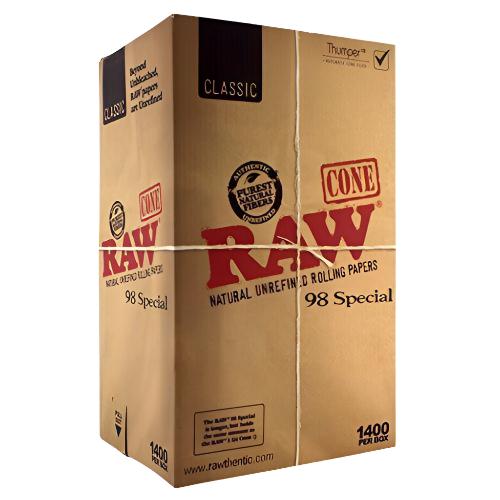 RAW Classic 98 Special Cones 1400 Bulk Box | RAW | Skyline Smoke Company | South Africa
