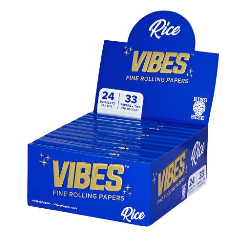 Vibes Rice Papers Kingsize Slim With Tips | Vibes Papers | Skyline Smoke Company | South Africa