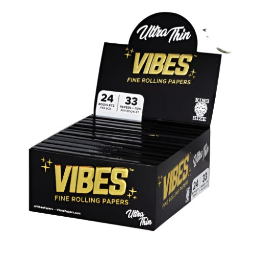 Vibes Ultra Thin Papers Kingsize Slim With Tips | Vibes Papers | Skyline Smoke Company | South Africa