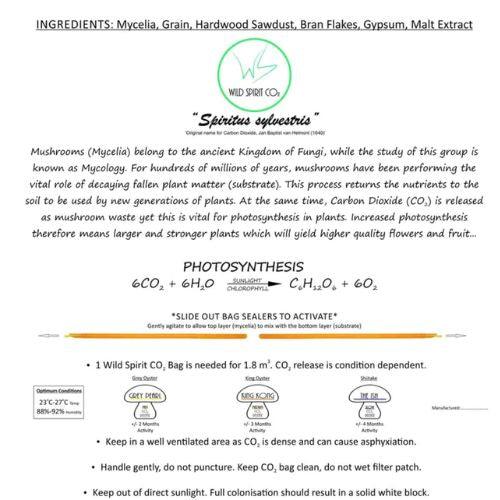 Wild Spirit CO2 Mycelium Bag 1.2kg | Wild Spirit RSA | Skyline Smoke Company | South Africa