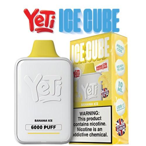 Yeti Ice Cube Banana Ice 20mg Disposable Vape | Yeti E-Liquids | Skyline Smoke Company | South Africa