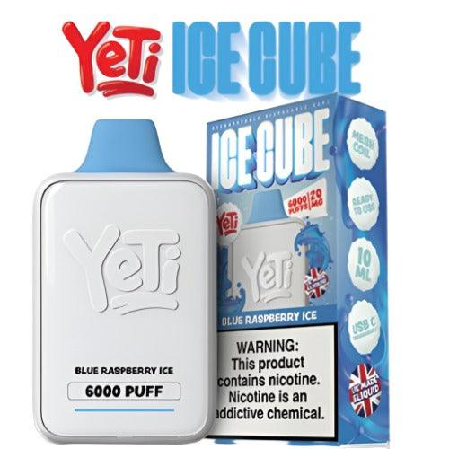 Yeti Ice Cube Blue Raspberry Ice 20mg Disposable Vape | Yeti E-Liquids | Skyline Smoke Company | South Africa