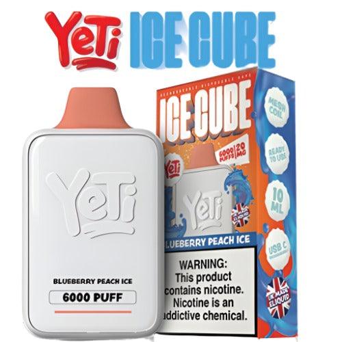 Yeti Ice Cube Blueberry Peach Ice 20mg Disposable Vape | Yeti E-Liquids | Skyline Smoke Company | South Africa