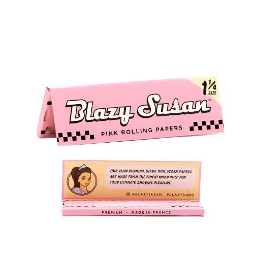 Blazy Susan 1¼ Size Pink Rolling Papers | Blazy Susan | Skyline Smoke Company | South Africa