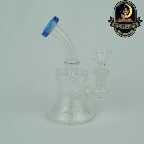 Clear Glass Dab Rig with standard herb bowl