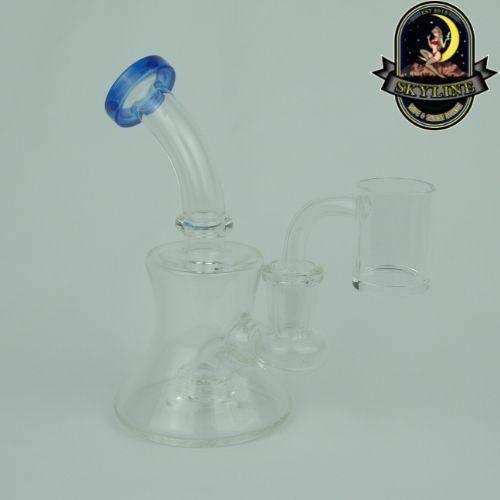 Clear Glass Dab Rig with titanium banger option