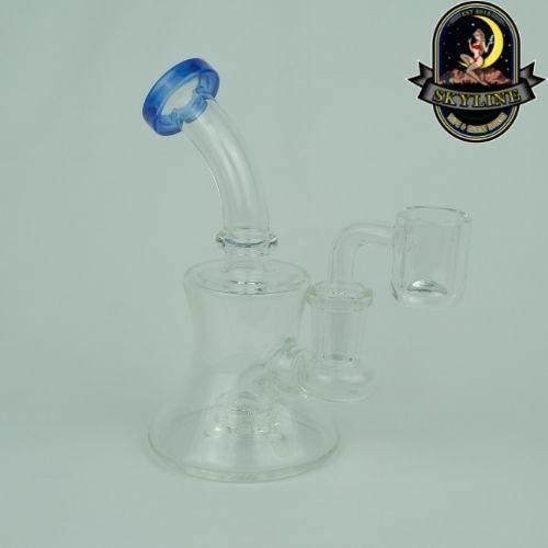 Clear Glass Dab Rig with quartz banger option