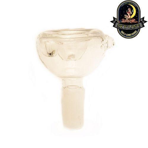 Clear Glass Herb Bowl in 14mm or 18mm male size