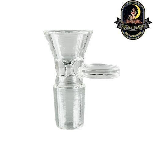 Clear Glass Herb Bowl With Handle | Skyline Smoke Shop | Skyline Smoke Company | South Africa