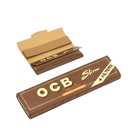 OCB Unbleached Slim With Tips | OCB | Skyline Smoke Company | South Africa