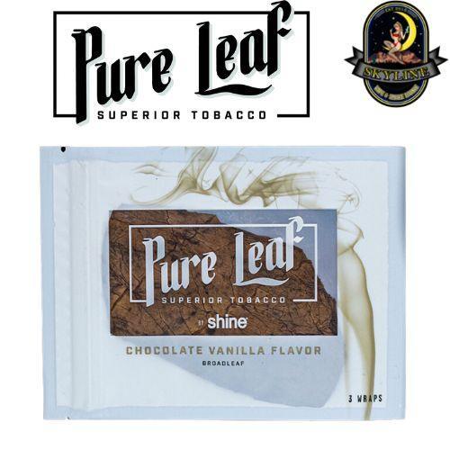 Pure Leaf Tobacco Wraps Chocolate Vanilla | Shine Rolling Papers | Skyline Vape & Smoke Lounge | South Africa