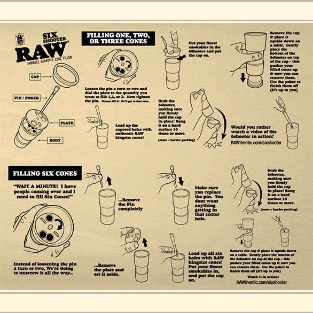 RAW Bamboo Six Shooter | RAW | Skyline Smoke Company | South Africa