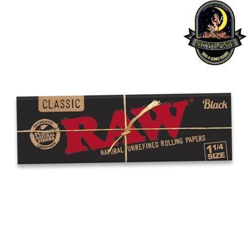 RAW Black 1¼ Size Rolling Paper | RAW | Skyline Vape & Smoke Lounge | South Africa