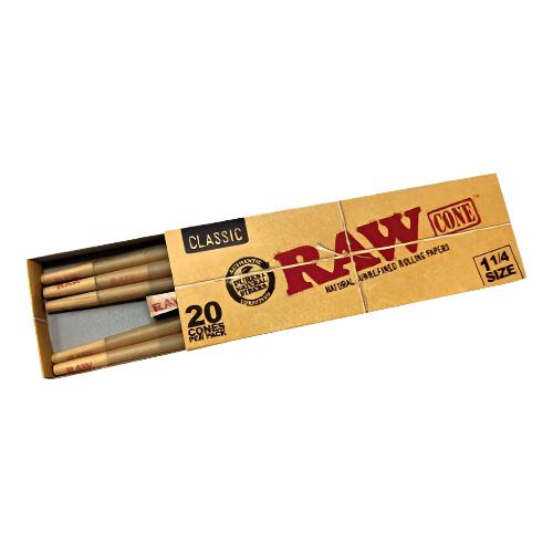 RAW Classic 1¼ Cones Box of 20 | RAW | Skyline Smoke Company | South Africa
