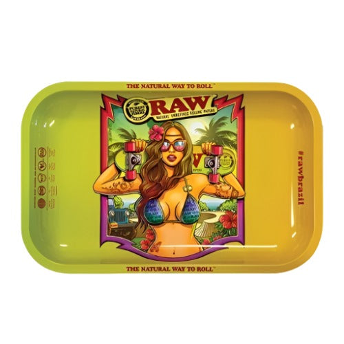 The Raw Brazil Rolling Tray 2 | RAW | Skyline Smoke Company | South Africa