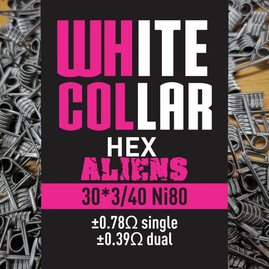 White Collar Coils Hex Aliens | White Collar Coils | Skyline Smoke Company | South Africa