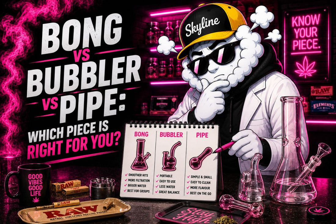 Bong vs Bubbler vs Pipe: Which Piece Is Right for You?