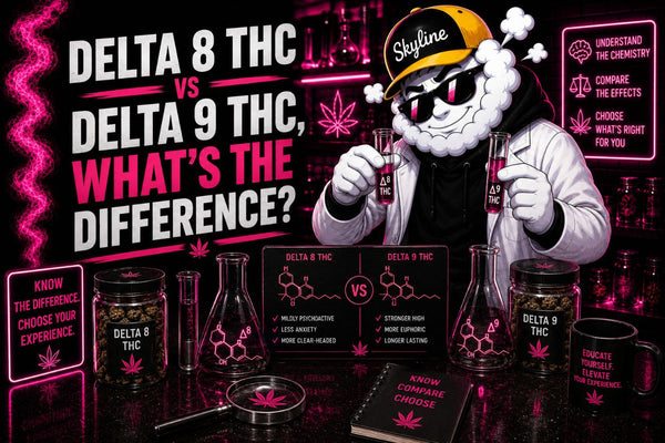 Delta 8 THC vs Delta 9 THC, What's the difference?