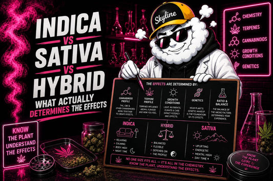 Indica vs Sativa vs Hybrid: What Actually Determines the Effects