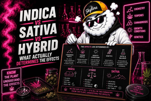 Indica vs Sativa vs Hybrid: What Actually Determines the Effects