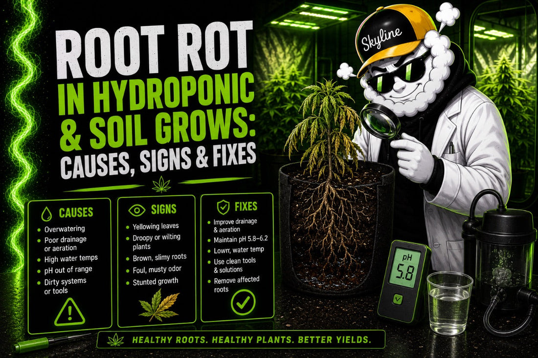 Root Rot in Hydroponic & Soil Grows: Causes, Signs & Fixes