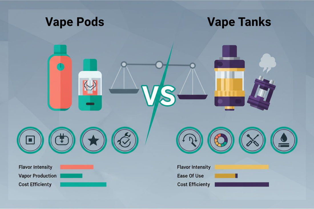 Vape Pods vs Vape Tanks: Key Differences Explained (2026 Guide)
