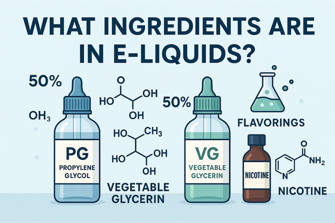 What Ingredients Are in E-Liquids? | Skyline Vape Shop Skyline Smoke Company What Ingredients Are in E-Liquids? | Skyline Vape Shop Skyline Smoke Company