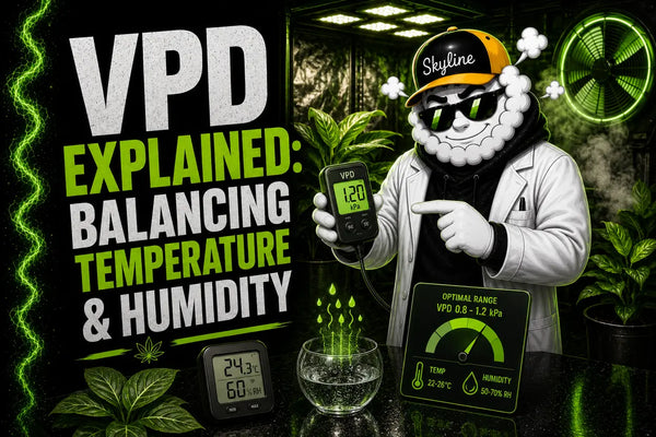 Smokey explains VPD, temperature and humidity in a green grow lab